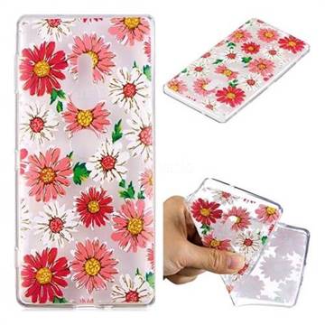 Chrysant Flower Super Clear Soft TPU Back Cover for Sony Xperia XZ2