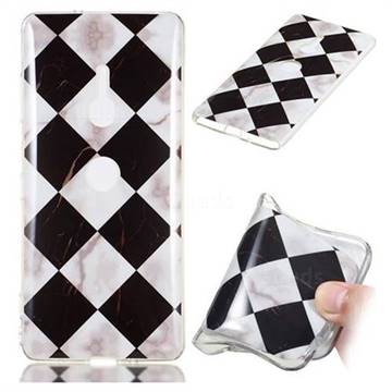 Black and White Matching Soft TPU Marble Pattern Phone Case for Sony Xperia XZ2