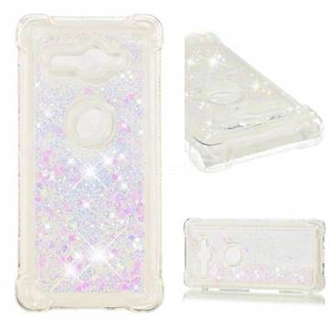 Dynamic Liquid Glitter Sand Quicksand Star TPU Case for Sony Xperia XZ2 Compact - Pink