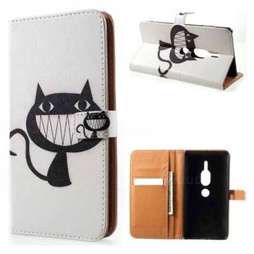 Proud Cat Leather Wallet Case for Sony Xperia XZ2 Premium