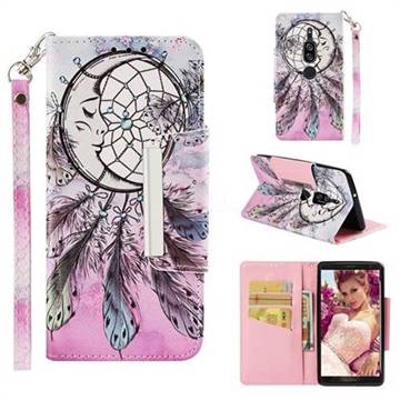 Angel Monternet Big Metal Buckle PU Leather Wallet Phone Case for Sony Xperia XZ2 Premium