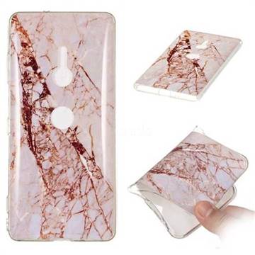 White Crushed Soft TPU Marble Pattern Phone Case for Sony Xperia XZ3