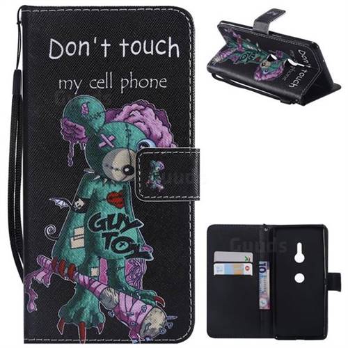 One Eye Mice PU Leather Wallet Case for Sony Xperia XZ3
