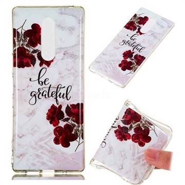 Rose Soft TPU Marble Pattern Phone Case for Sony Xperia 1 / Xperia XZ4