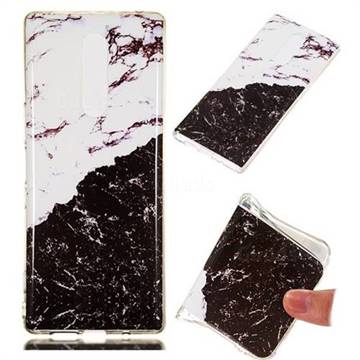 Black and White Soft TPU Marble Pattern Phone Case for Sony Xperia 1 / Xperia XZ4