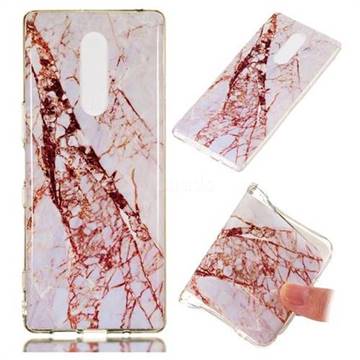 White Crushed Soft TPU Marble Pattern Phone Case for Sony Xperia 1 / Xperia XZ4
