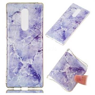 Light Gray Soft TPU Marble Pattern Phone Case for Sony Xperia 1 / Xperia XZ4