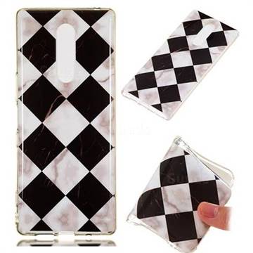 Black and White Matching Soft TPU Marble Pattern Phone Case for Sony Xperia 1 / Xperia XZ4