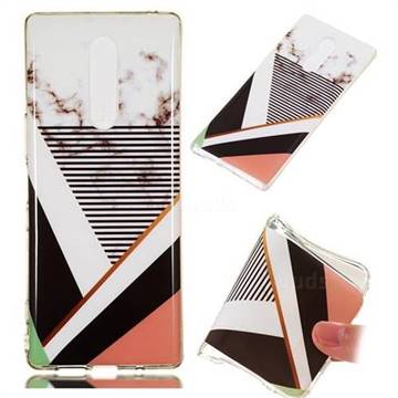 Pinstripe Soft TPU Marble Pattern Phone Case for Sony Xperia 1 / Xperia XZ4