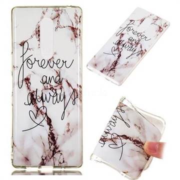 Forever Soft TPU Marble Pattern Phone Case for Sony Xperia 1 / Xperia XZ4