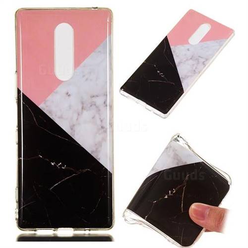 Tricolor Soft TPU Marble Pattern Case for Sony Xperia 1 / Xperia XZ4