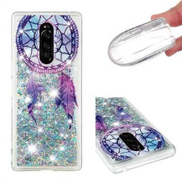 Fantasy Wind Chimes Dynamic Liquid Glitter Quicksand Soft TPU Case for Sony Xperia 1 / Xperia XZ4