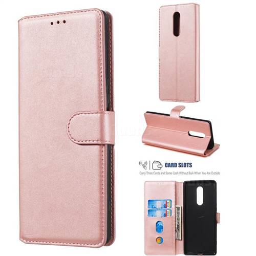 Retro Calf Matte Leather Wallet Phone Case for Sony Xperia 1 / Xperia XZ4 - Pink