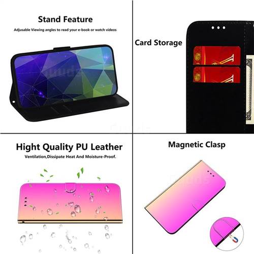 Mi 10T Pro Coque Bookstyle Miroir Makeup Smart View Stand Protecteur à