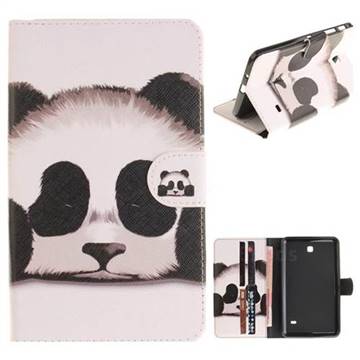 Sleeping Panda Painting Tablet Leather Wallet Flip Cover for Samsung Galaxy Tab 4 7.0 T230 T231 T235
