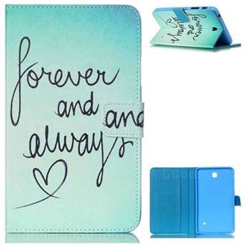 Love Forever Folio Stand Leather Wallet Case for Samsung Galaxy Tab 4 7.0 T230 T231 T235