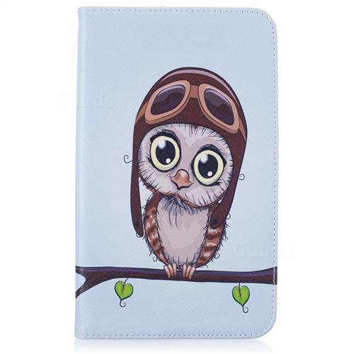 Owl Pilots Folio Stand Leather Wallet Case for Samsung Galaxy Tab A 7.0 (2016) T280 T285