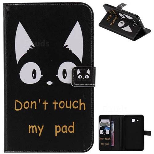 Cat Ears Folio Flip Stand Leather Wallet Case for Samsung Galaxy Tab A 7.0 (2016) T280 T285