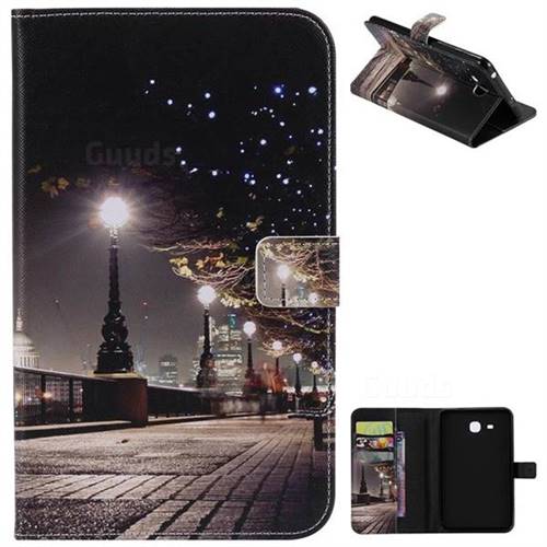 City Night iew Folio Flip Stand Leather Wallet Case for Samsung Galaxy Tab A 7.0 (2016) T280 T285