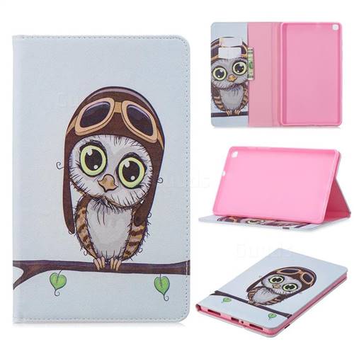 Owl Pilots Folio Stand Leather Wallet Case for Samsung Galaxy Tab A 8.0 (2019) T290 T295