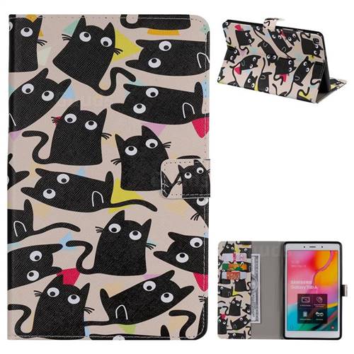 Cute Kitten Cat Folio Flip Stand Leather Wallet Case for Samsung Galaxy Tab A 8.0 (2019) T290 T295