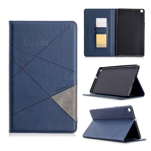Binfen Color Prismatic Slim Magnetic Sucking Stitching Wallet Flip Cover for Samsung Galaxy Tab A 8.0 (2019) T290 T295 - Blue