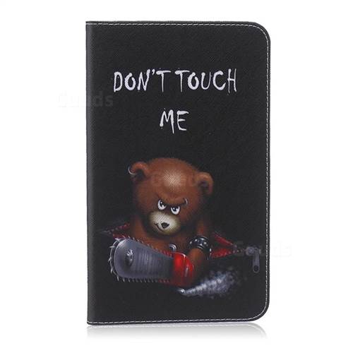 Chainsaw Bear Folio Stand Leather Wallet Case for Samsung Galaxy Tab 4 8.0 T330 T331
