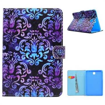 Royal Mandala Flower Folio Flip Stand Leather Wallet Case for Samsung Galaxy Tab A 8.0 T350 T355