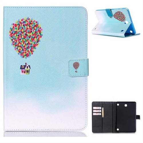 Hot Air Balloon Folio Stand Leather Wallet Case for Samsung Galaxy Tab A 8.0 T350 T355