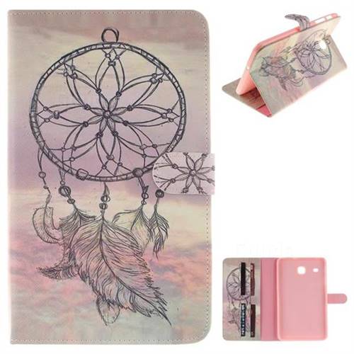 Dream Catcher Painting Tablet Leather Wallet Flip Cover for Samsung Galaxy Tab E 8.0 T375 T377