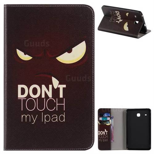Angry Eyes Folio Flip Stand Leather Wallet Case for Samsung Galaxy Tab E 8.0 T375 T377