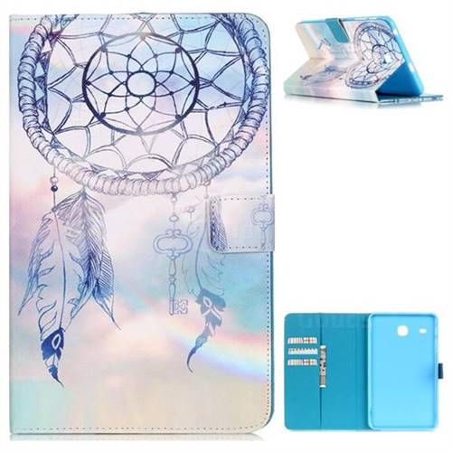 Fantasy Campanula Folio Stand Leather Wallet Case for Samsung Galaxy Tab E 8.0 T375 T377