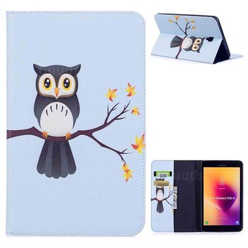 Owl on Tree Folio Stand Leather Wallet Case for Samsung Galaxy Tab A 8.0 (2017) T380 T385 A2 S