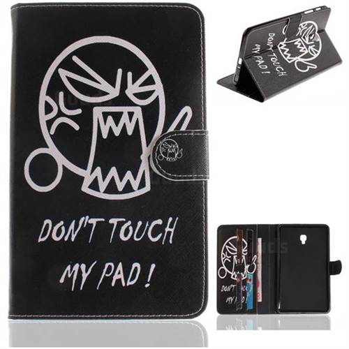 Do Not Touch Me Painting Tablet Leather Wallet Flip Cover for Samsung Galaxy Tab A 8.0 (2017) T380 T385 A2 S
