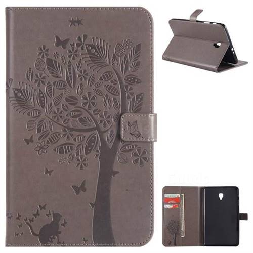 Embossing Butterfly Tree Leather Flip Cover for Samsung Galaxy Tab