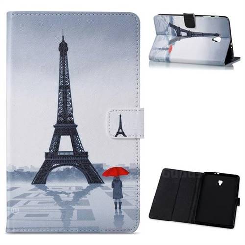 Rain Eiffel Tower Folio Stand Leather Wallet Case for Samsung Galaxy Tab A 8.0 (2017) T380 T385 A2 S