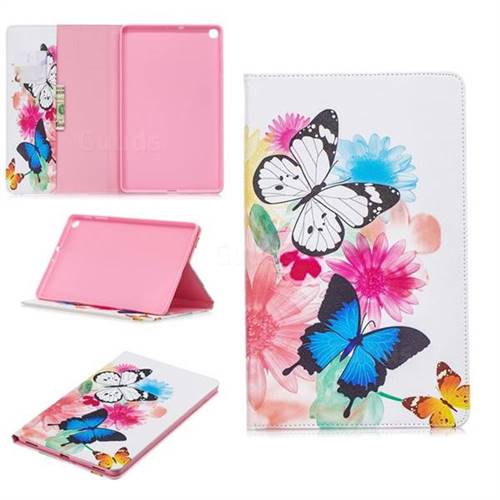 Vivid Flying Butterflies Folio Stand Leather Wallet Case for Samsung Galaxy Tab A 10.1 (2019) T510 T515