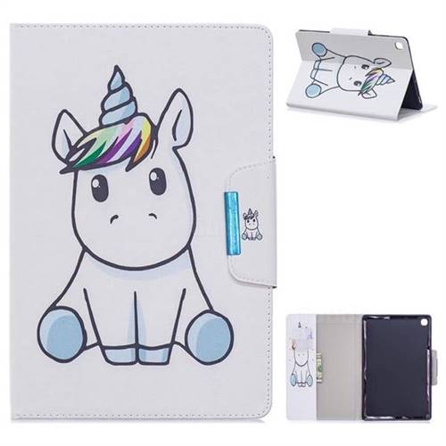 Blue Unicorn Folio Flip Stand Leather Wallet Case for Samsung Galaxy Tab A 10.1 (2019) T510 T515