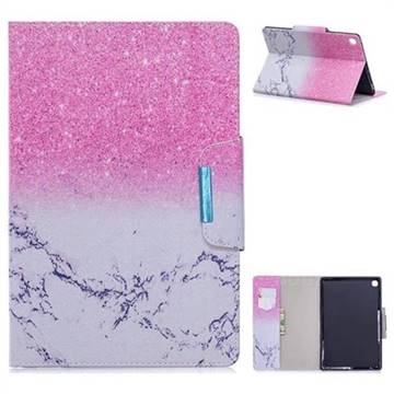 Sand Marble Folio Flip Stand Leather Wallet Case for Samsung Galaxy Tab A 10.1 (2019) T510 T515