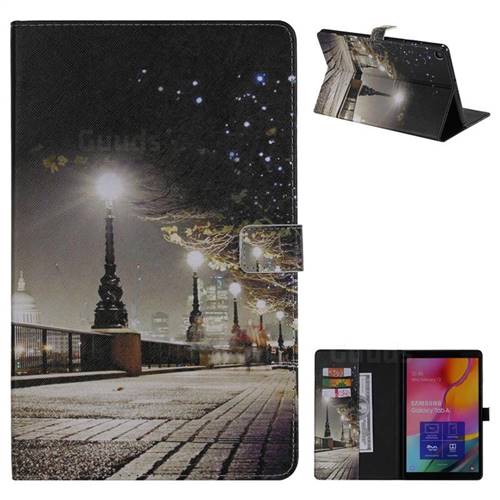 City Night iew Folio Flip Stand Leather Wallet Case for Samsung Galaxy Tab A 10.1 (2019) T510 T515