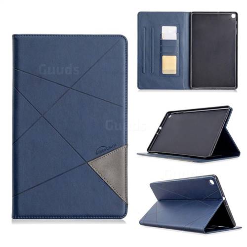 Binfen Color Prismatic Slim Magnetic Sucking Stitching Wallet Flip Cover for Samsung Galaxy Tab A 10.1 (2019) T510 T515 - Blue