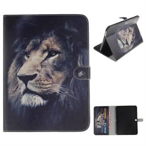 Lion Face Painting Tablet Leather Wallet Flip Cover for Samsung Galaxy Tab 4 10.1 T530 T531 T533 T535