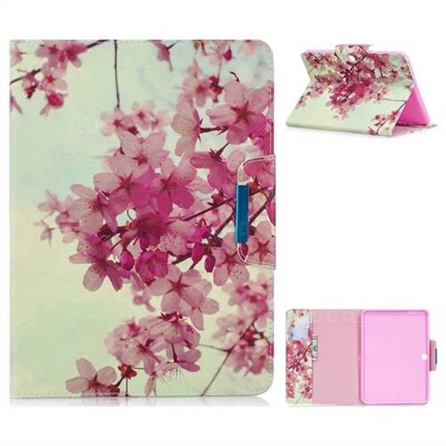 Cherry Blossoms Folio Flip Stand Leather Wallet Case for Samsung Galaxy Tab 4 10.1 T530 T531 T533 T535