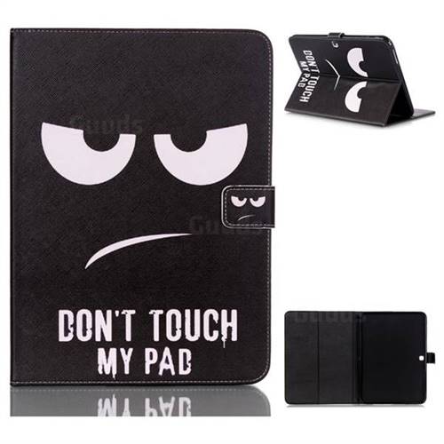 Do Not Touch My Phone Folio Stand Leather Wallet Case for Samsung Galaxy Tab 4 10.1 T530 T531 T533 T535