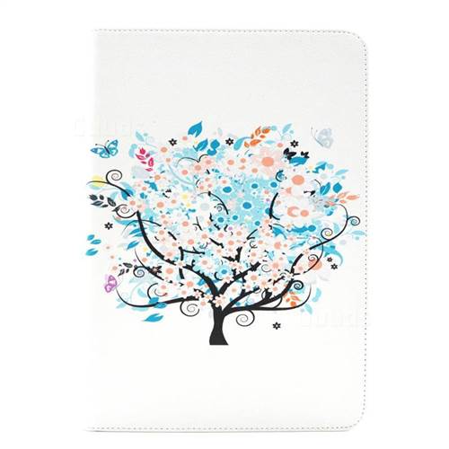 Colorful Tree Folio Stand Leather Wallet Case for Samsung Galaxy Tab A 9.7 T550 T555