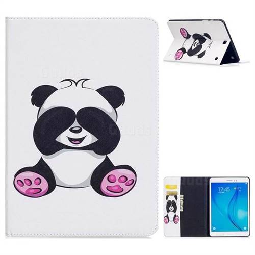 Lovely Panda Folio Stand Leather Wallet Case for Samsung Galaxy Tab A 9.7 T550 T555