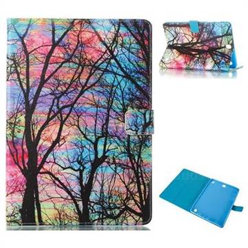 Color Tree Folio Stand Leather Wallet Case for Samsung Galaxy Tab A 9.7 T550 T555