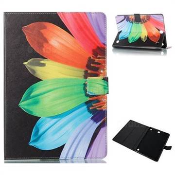 Colorful Sunflower Folio Stand Leather Wallet Case for Samsung Galaxy Tab A 9.7 T550 T555