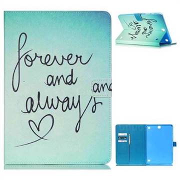 Love Forever Folio Stand Leather Wallet Case for Samsung Galaxy Tab A 9.7 T550 T555