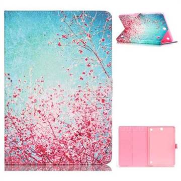Cherry Blossoms Folio Stand Leather Wallet Case for Samsung Galaxy Tab A 9.7 T550 T555